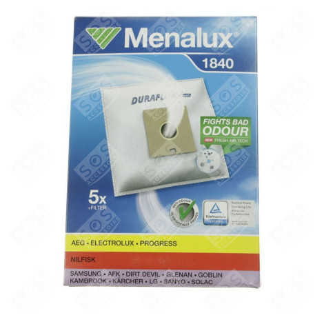 BOITE DE 5 SACS D'ORIGINE ASPIRATEUR - 9001961953