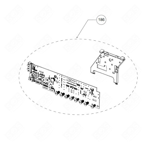 MODULE DE PUISSANCE LAVE-LINGE D'ORIGINE MACHINE À LAVER, LAVE-LINGE - 2858197761