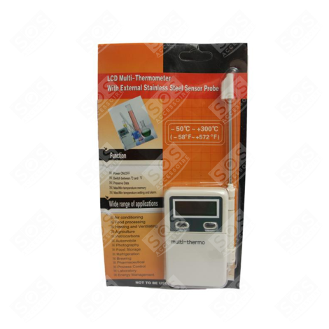 THERMOMETRE -50° + 300° ACCESSOIRES ET ENTRETIEN - ELITEMP
