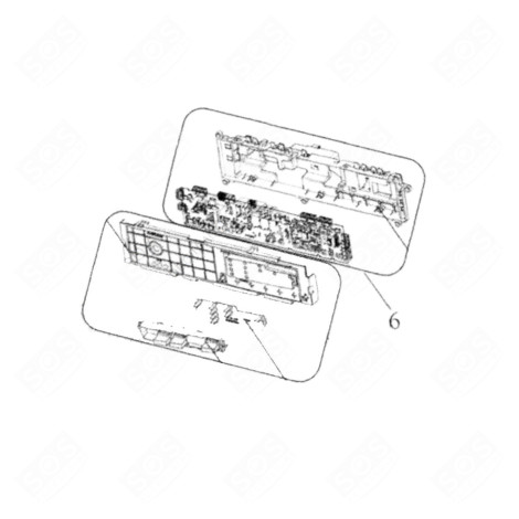 PLATINE F1 10792110 HPAL08 D'ORIGINE SÈCHE-LINGE - 22342460