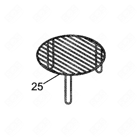 GRILLE HAUTE D'ORIGINE FOUR MICRO-ONDES - 138773