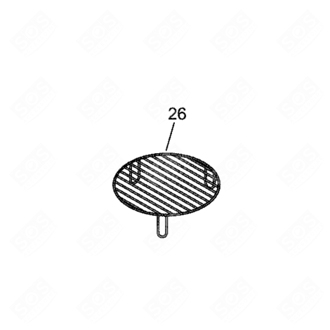 GRILLE BASSE D'ORIGINE FOUR MICRO-ONDES - 138774