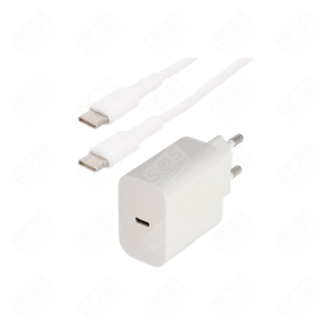 KIT CHARGEUR MURAL USB-C/C 18W D'ORIGINE TÉLÉPHONIE, SMARTPHONE - 308110