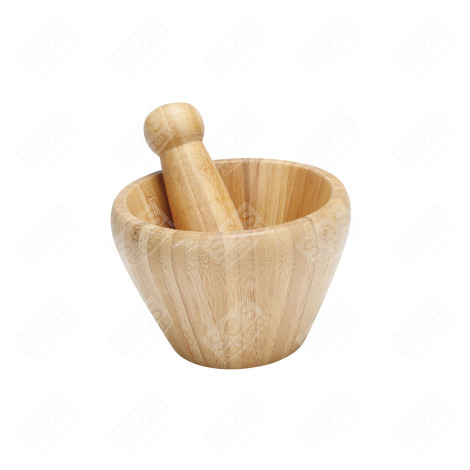 MORTIER + PILON EN BAMBOU USTENSILE DE CUISINE - 145943