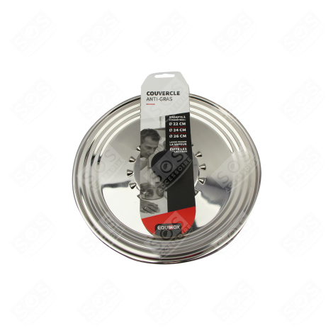 COUVERCLE EN INOX 22-24-26 CM CUISEUR VAPEUR - 141432