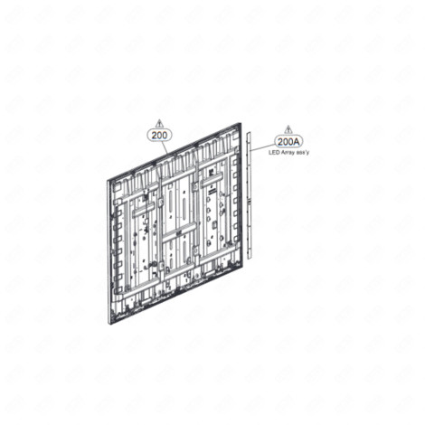 KIT BARRE LED (REPÈRE 200A) TÉLÉVISION - AGF80325804