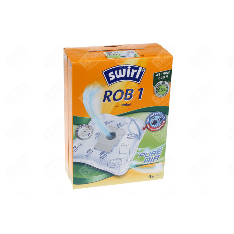 BOITE DE 4 SACS ROB1 D'ORIGINE ASPIRATEUR - 6778336