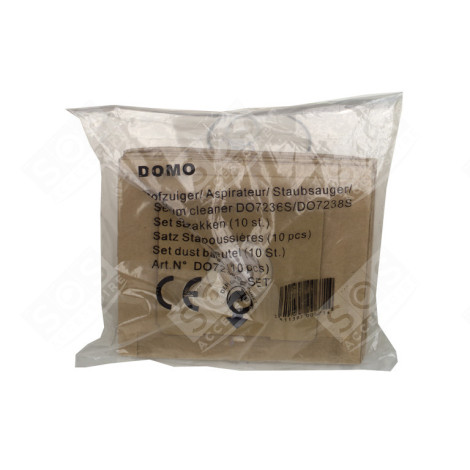 LOT DE 10 SACS D'ORIGINE ASPIRATEUR - DO7236SSET