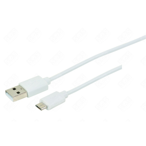 MICRO USB M / USB M - 2.4A - 2M - BLANC D'ORIGINE INFORMATIQUE - 722408