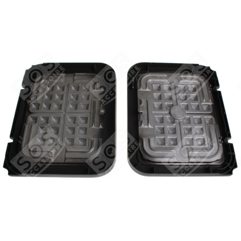 LOT DE 2 PLAQUES GAUFRES D'ORIGINE GAUFRIER, CROQUE-MONSIEUR - GR020E