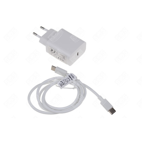 CHARGEUR 5V-3A + CABLE USB C 18W D'ORIGINE INFORMATIQUE - 728110