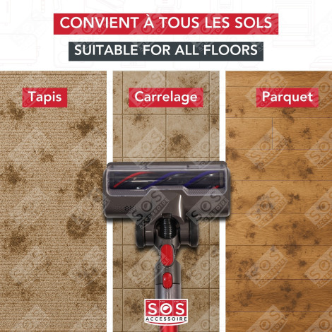 BROSSE COMPATIBLE V7/V8/V10/V11/V15 ASPIRATEUR - D009