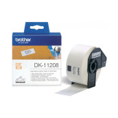 Brother dk-11208 black on white address labels 38x90mm direct thermal 1 roll d'origine