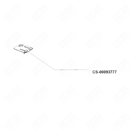 PLAQUE INDICATION THERMOSTAT D'ORIGINE CENTRALE VAPEUR, FER À REPASSER - CS-00093777