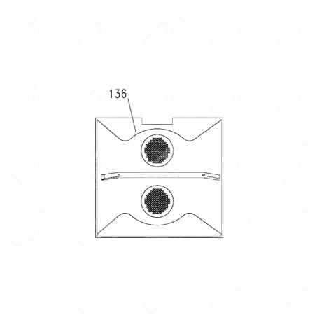 PROTECTION HÉLICE (REPÈRE 136) FOUR, CUISINIÈRE - 42821261