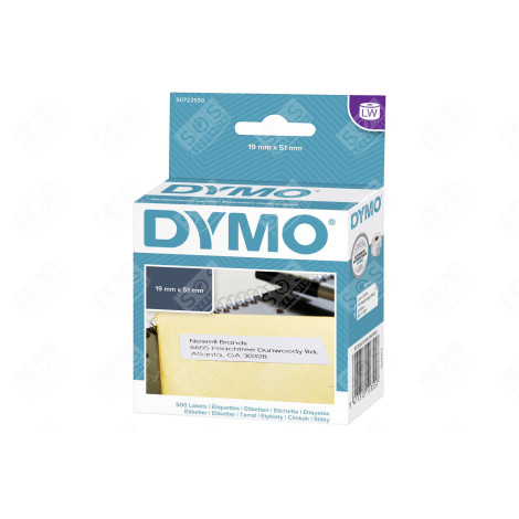 DYMO LABEL 500 PCS 5,1CM X 1,9 CM BLANCHE AUTO-ADHÉSIF MULTIMÉDIA - DYMS0722550