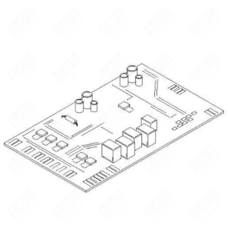 CARTE ÉLECTRONIQUE, MODULE DE PUISSANCE FOUR, CUISINIÈRE - 70051853