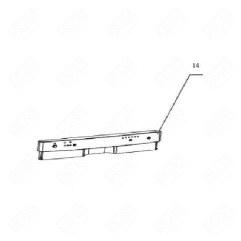 BANDEAU DE COMMANDE (REPÈRE 14) LAVE-VAISSELLE - 34421107, 12176000005309