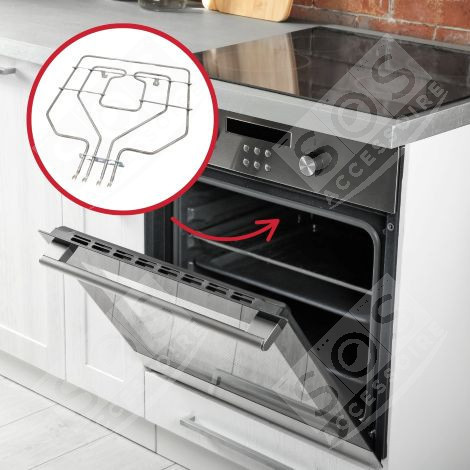 RÉSISTANCE DE VOUTE/GRILL 2800W FOUR, CUISINIÈRE - 00471375