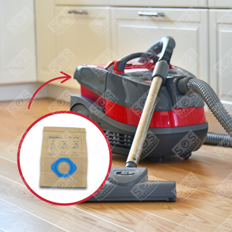 BOITE DE 5 SACS PAPIER GS/GM80 D'ORIGINE ASPIRATEUR - 82095000