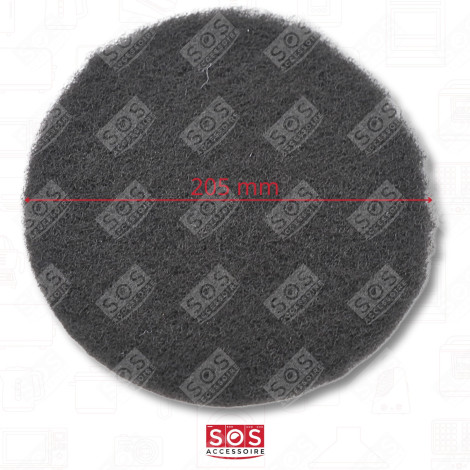 LOT DE 2 FILTRES CHARBON  205X10 MM HOTTE - 74X3834