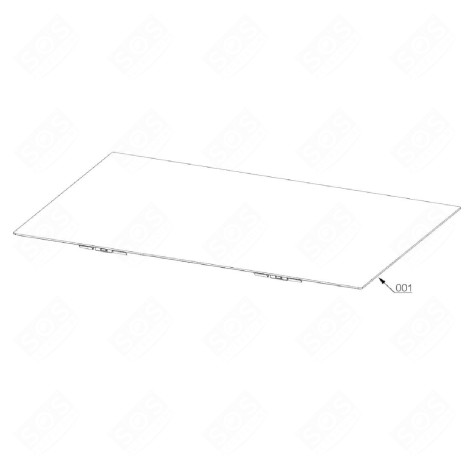 DESSUS VITROCÉRAMIQUE 910 X 410 MM PLAQUE DE CUISSON - 5618260110