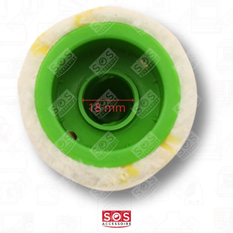 SET JAUNE DE BROSSES-ROULEAUX NETTOYEUR VAPEUR - 2.055-006.0