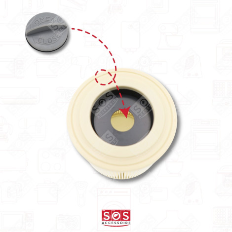 CARTOUCHE FILTRE CYLINDRIQUE ASPIRATEUR - 6.414-552.0, 64145520