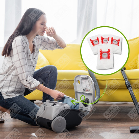 LOT DE 11 BOÎTES DE 4 SACS TYPE G 270 X 60 MM ASPIRATEUR - 00576334,17000940