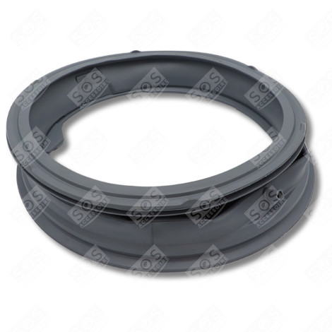 JOINT DE HUBLOT (MANCHETTE) AVEC RETOUR A LA CUVE TROU DE VIDANGE OUVERT - 2 TROUS OUVERT MACHINE À LAVER, LAVE-LINGE - MDS41955002, MDS64212801