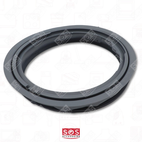 JOINT DE HUBLOT (MANCHETTE) AVEC RETOUR A LA CUVE TROU DE VIDANGE OUVERT - 2 TROUS OUVERT MACHINE À LAVER, LAVE-LINGE - MDS41955002, MDS64212801