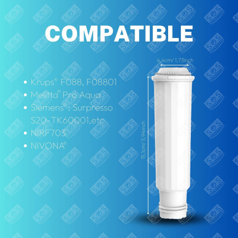 LOT DE 10 FILTRES À EAU CLARIS TZ60003 CAFETIÈRE, MACHINE À CAFÉ - 00461732, 9000849514