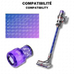 Lot de 10 Filtres Hepa compatible V11 V12 V15 avec brosse de nettoyage