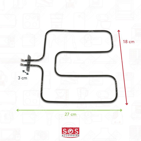 RÉSISTANCE DE SOLE 1200 W FOUR, CUISINIÈRE - 262900061, 262900099