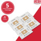 BOITE DE 5 SACS AVEC 1 PRE FILTRE COUPE/COMPACT/GO/FORCE ASPIRATEUR - 78602600, 22422400