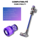 LOT DE 5 FILTRES HEPA COMPATIBLE V11 V12 V15 AVEC BROSSE DE NETTOYAGE ASPIRATEUR - 970013-02, 97001302