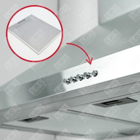 FILTRE MÉTAL (ANTI GRAISSES) 252X300MM HOTTE - C00050409