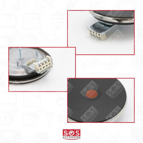 PLAQUE ÉLECTRIQUE 1500W 145 MM PLAQUE DE CUISSON - 93638013, C00525915