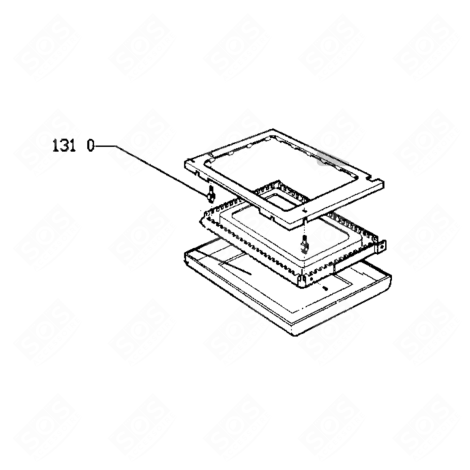 VIS MOTEUR PLATEAU (REPÈRE 1310) FOUR MICRO-ONDES - 481950218402