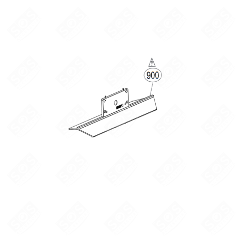 BASE PIED (REPÈRE 900) TÉLÉVISION - AAN75869602, AAN75869610