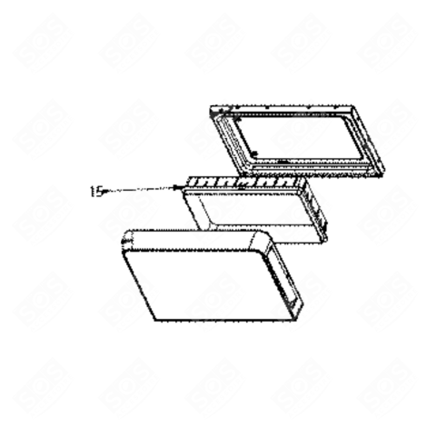 PORTE INSULATION (REPÈRE 15) FOUR MICRO-ONDES - 482000096637