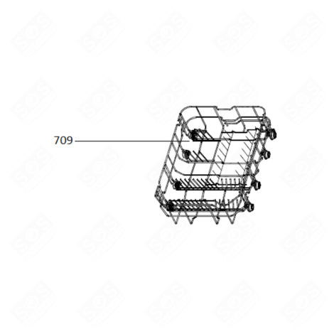 PANIER ASSEMBLAGE INFÉRIEUR LAVE-VAISSELLE - 482000097060