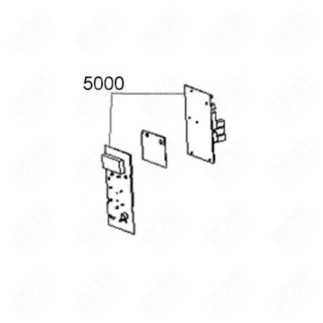 PLATINE CONTROLE PCBA FOUR MICRO-ONDES - 482000022337
