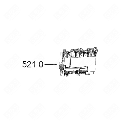 PLATINE CONTROLE PROGRAMMÉE ASM-YODA LAVE-VAISSELLE - 481010485827