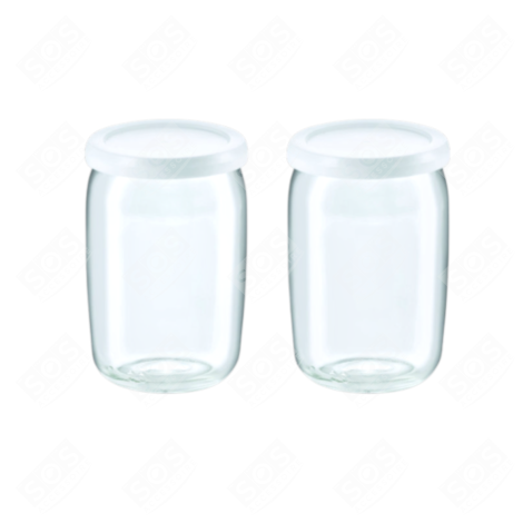 LOT DE 2 POTS AVEC COUVERCLES YAOURTIÈRE - XF104000