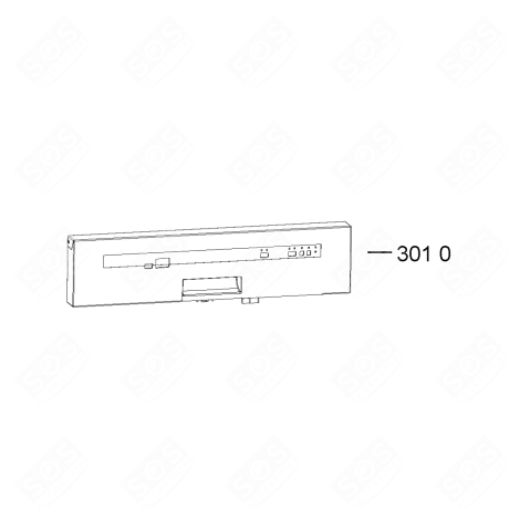 BANDEAU DE COMMANDE CPL. ADP 4559 IX LAVE-VAISSELLE - 481010610864