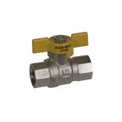 Robinet de gaz pr tuyau ingas inox 1/2'' fem/fem