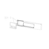 Bandeau de commande + poignee tiroir