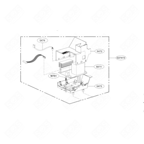CARTE INVERTER (REPÈRE 507V) FOUR MICRO-ONDES - EBR82899215