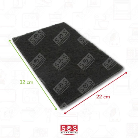 LOT DE 2 FILTRES CHARBON  320X220 MM HOTTE - 74X2375